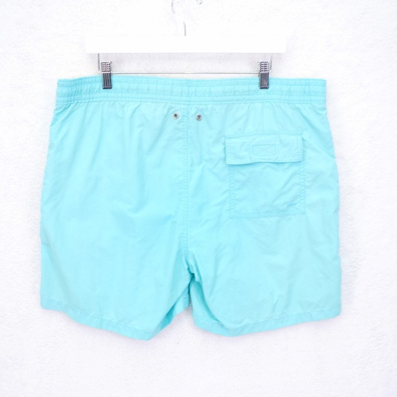 Polo Ralph Lauren Teal Lined Swim Trunks Large Mid Rise 38 / 5.5 Drawstring - Picture 3 of 7